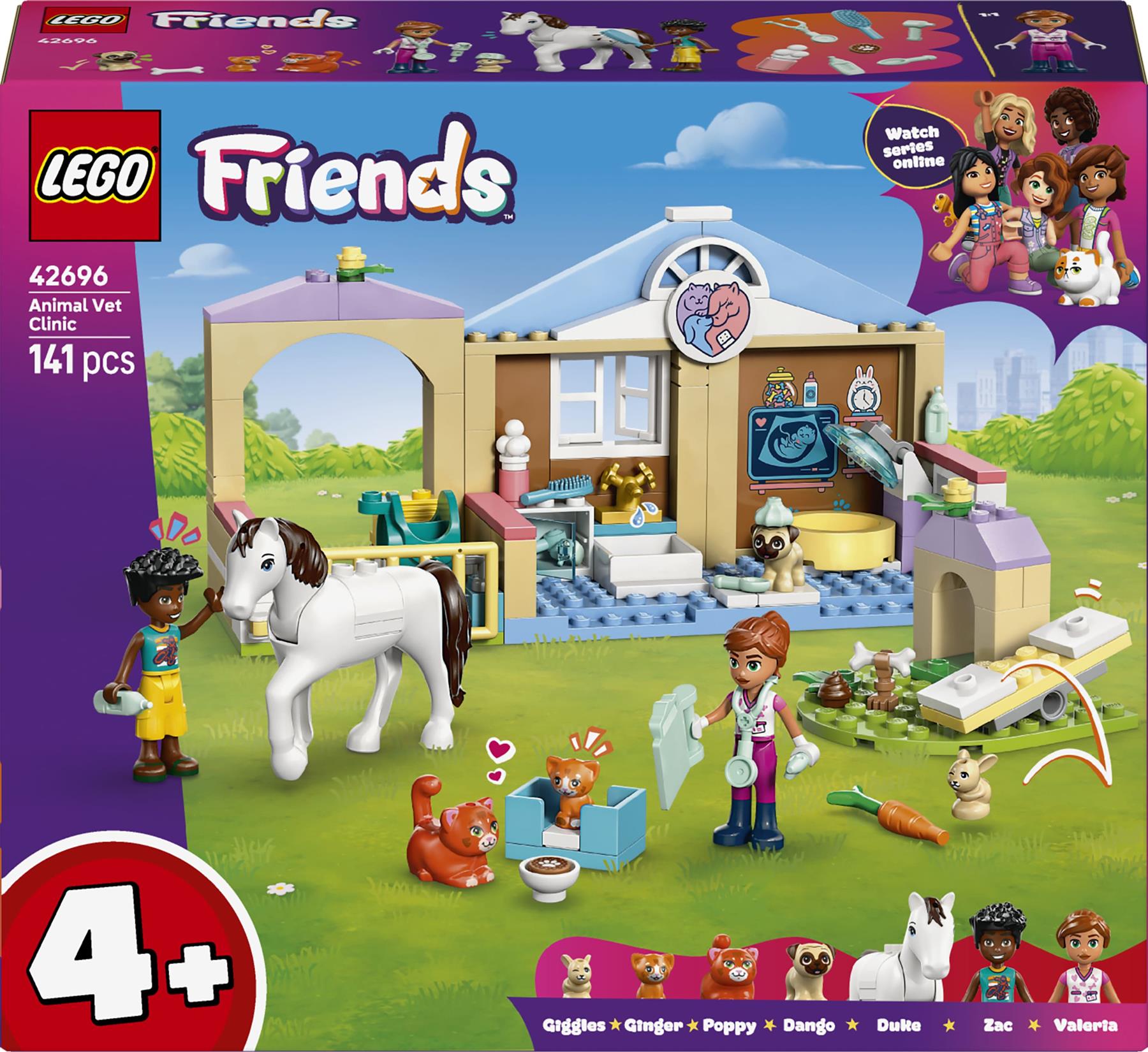 LEGO Friends Animal Vet Clinic Toy Playset 42696