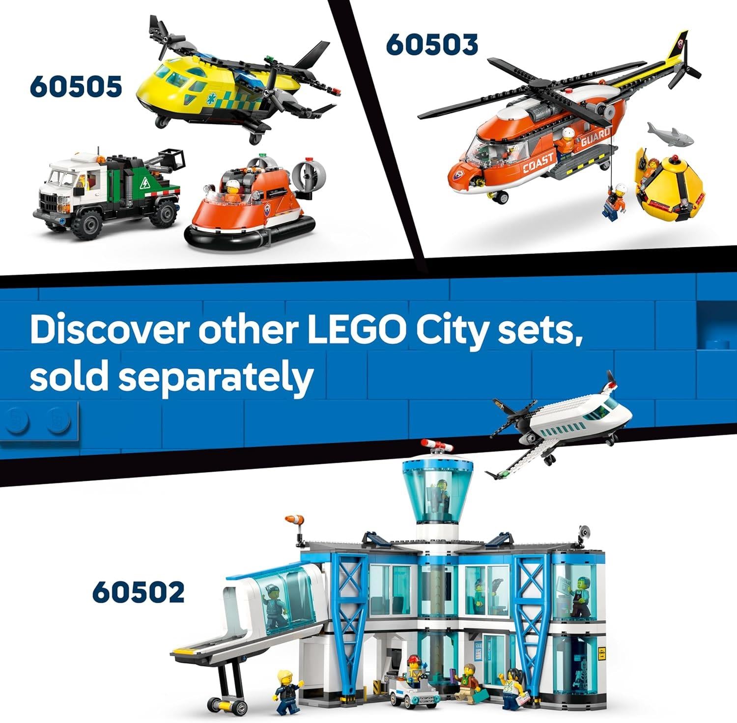 LEGO City Coast Guard Rescue Boat & Helicopter 60504