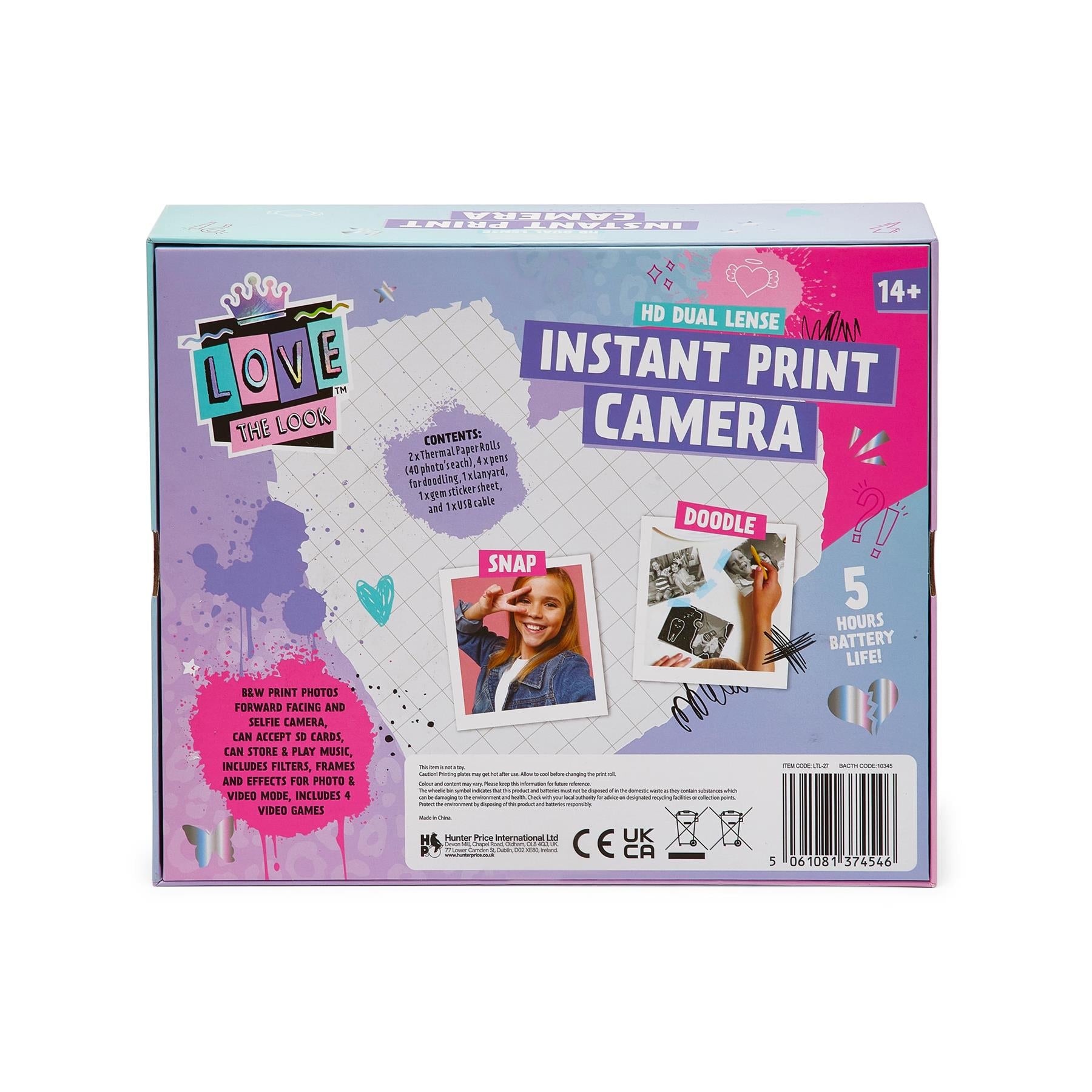 Love The Look Instant Print Camera