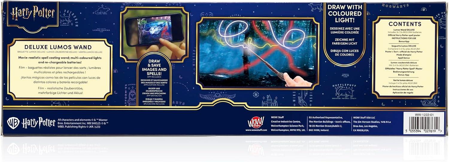 Harry Potter Deluxe Lumos Light Up Magic Wand - Hermione Granger