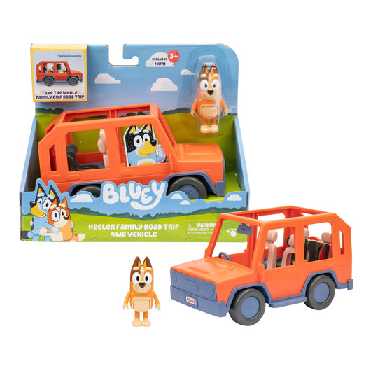 Bluey Heeler Family Road Trip - 4WD Vehicle