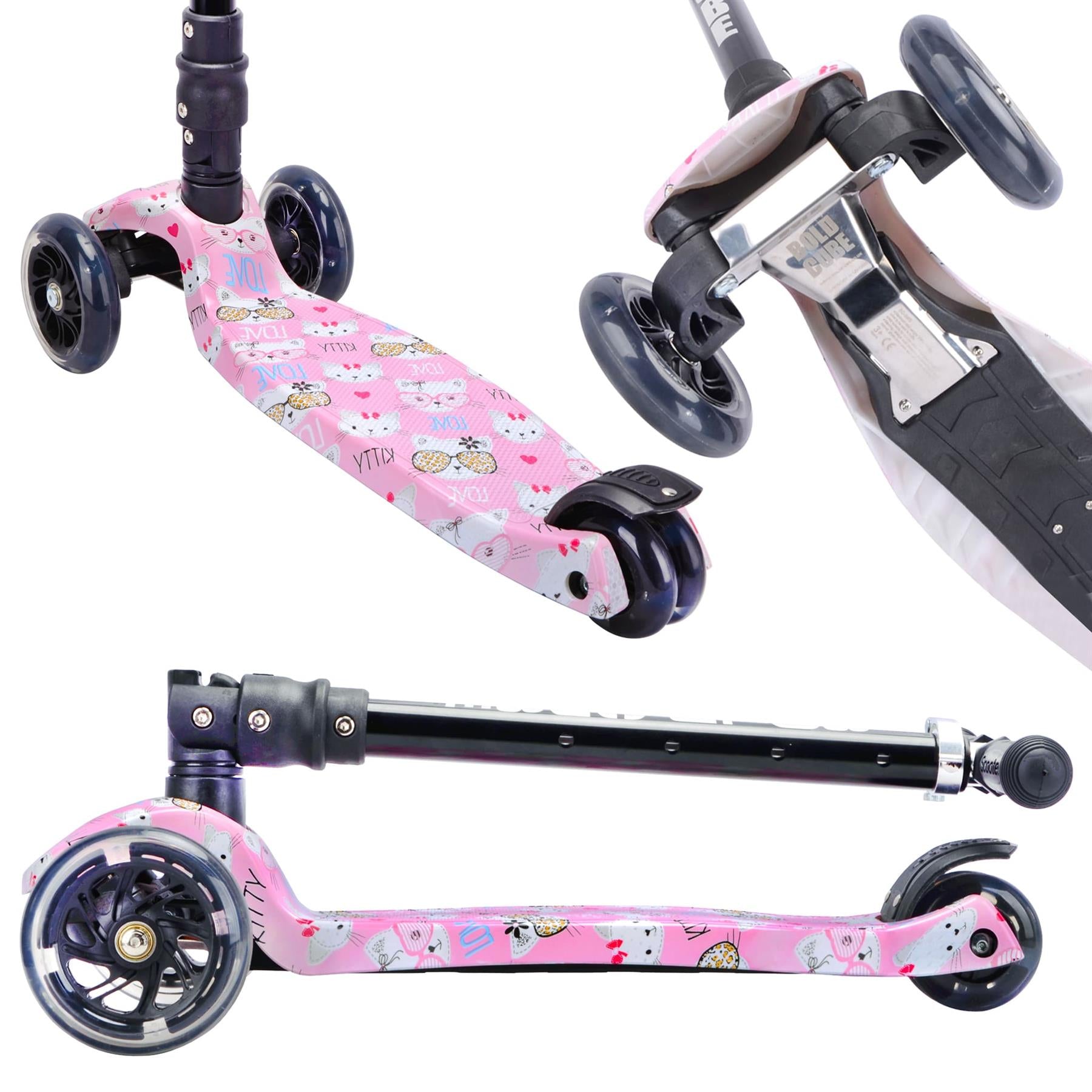 Boldcube Big 3 Wheel Scooter - Kitty Love