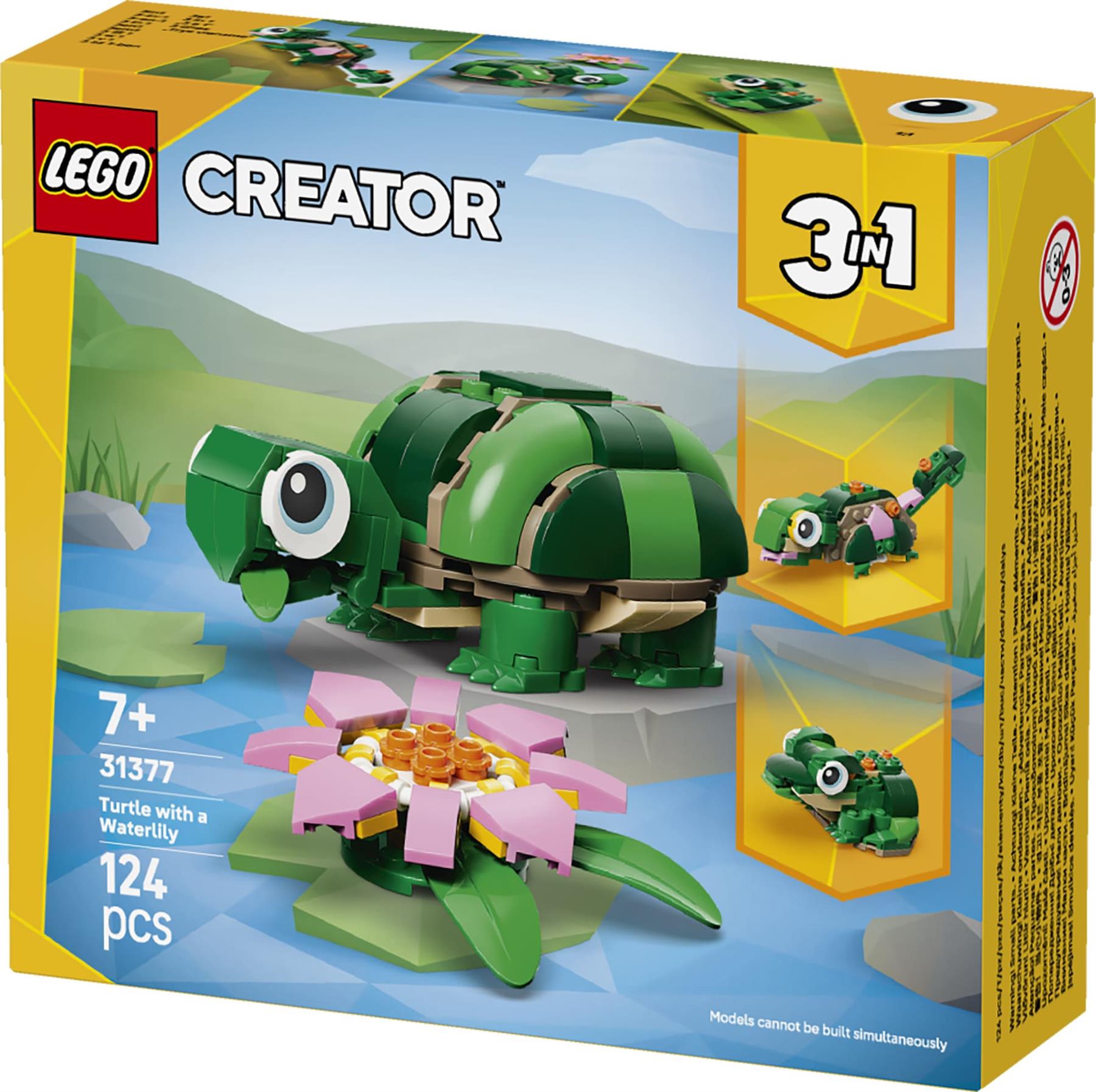 LEGO Creator 3in1 Turtle with a Water Lily Flower 31377