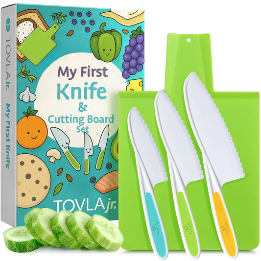 Tovla Jr. Premium Nylon Knife & Foldable Cutting Board Set