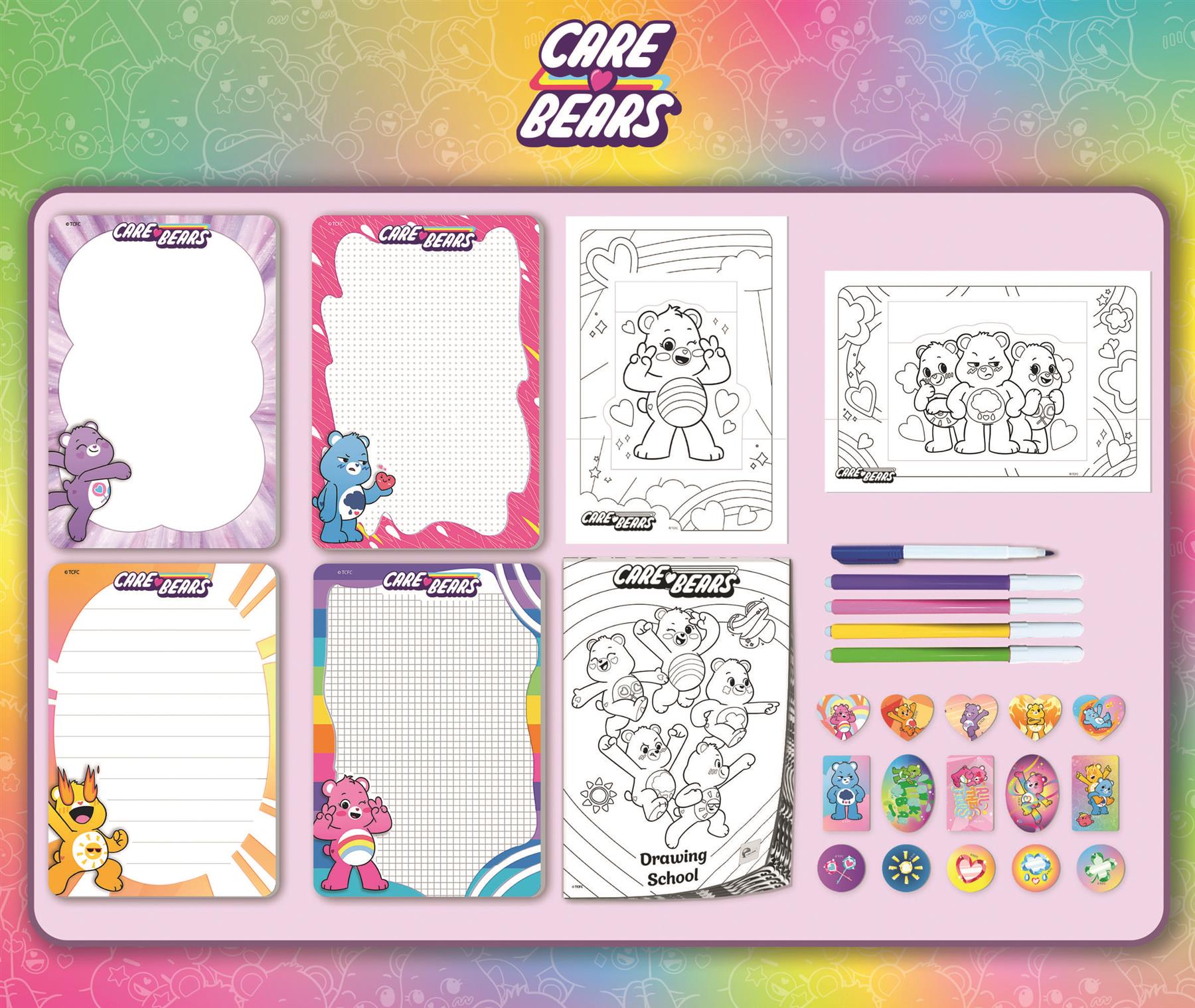 Care Bears Colouring & Drawing School In a Backpack