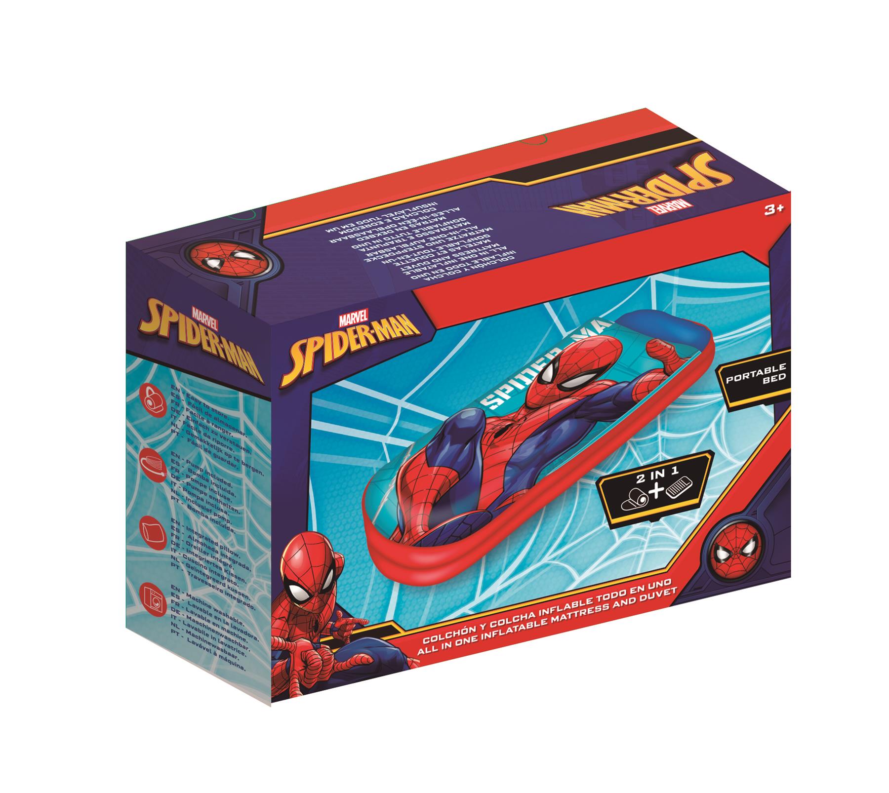 Spiderman  All in 1 Inflatable Portable Bed