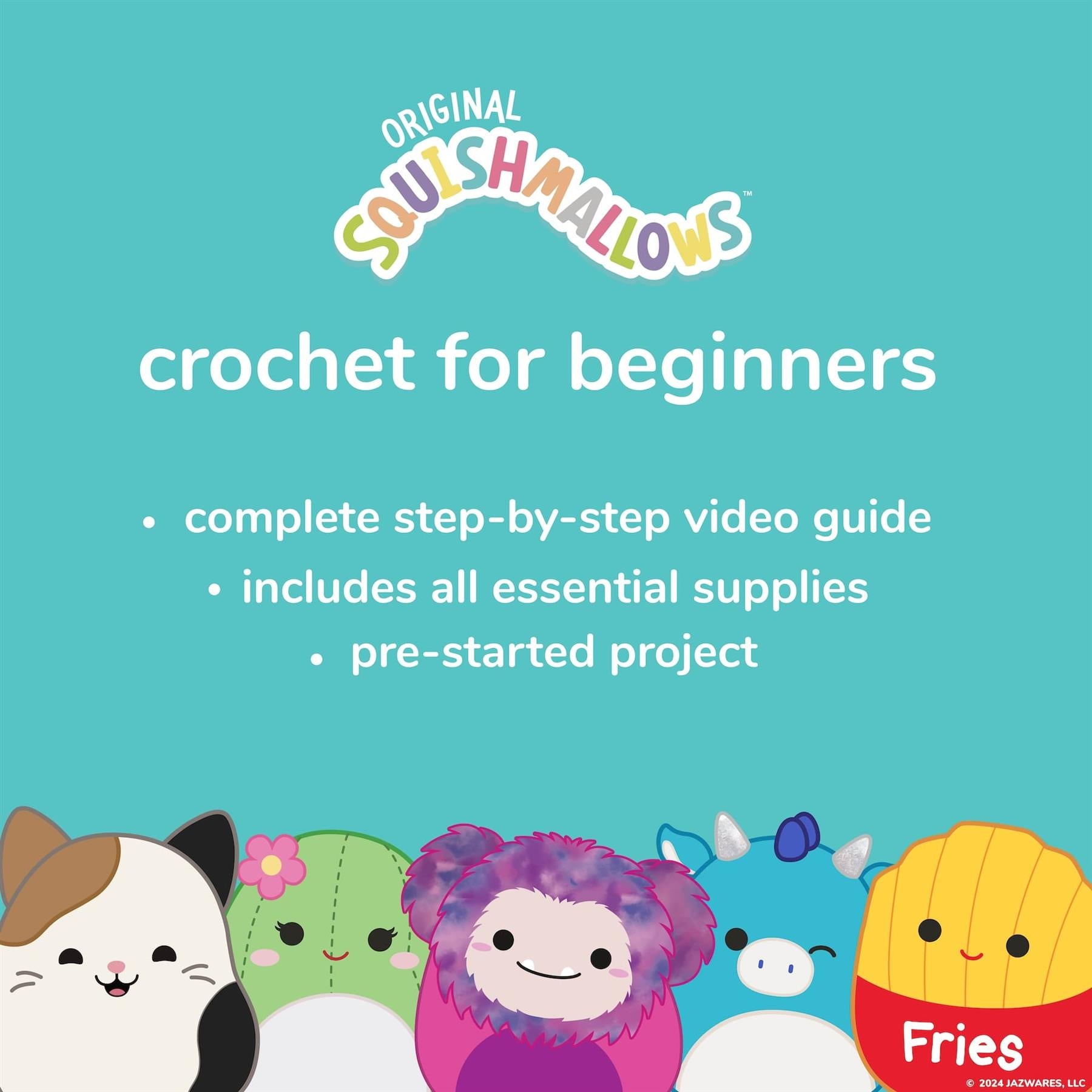 Original Squishmallows  - Bebe the Bluebird Crochet Kit