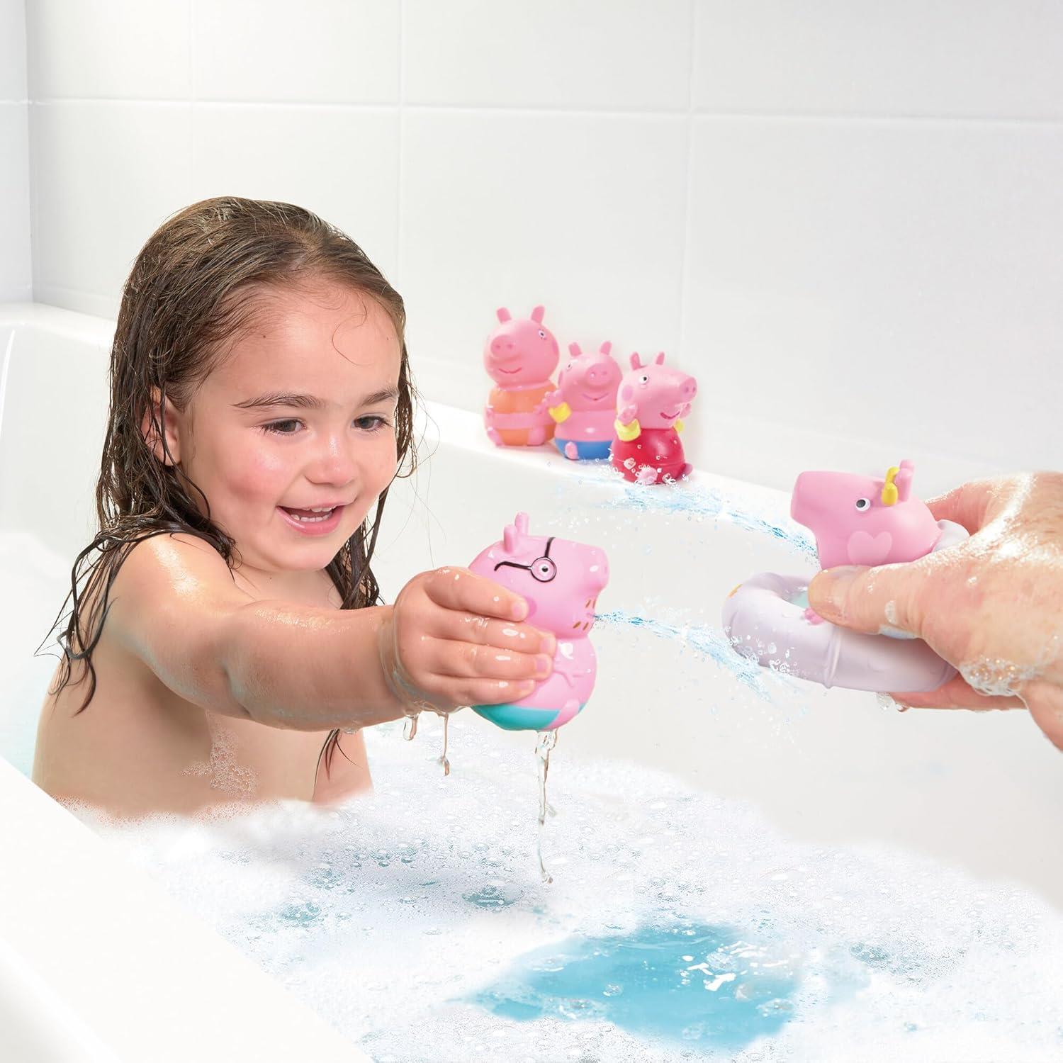 Tomy Toomies Peppa Pig Peppa Bath Squirters Family 5 Pack