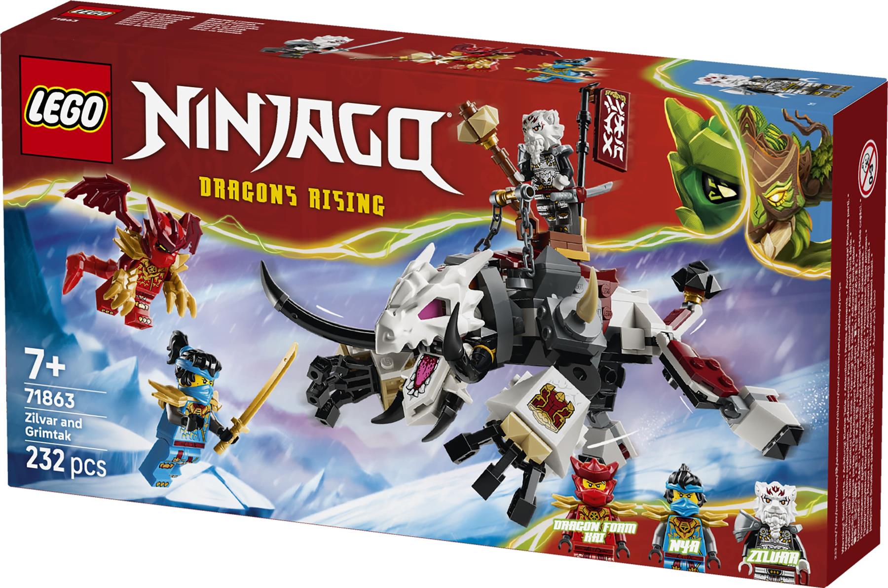 LEGO Ninjago Zilvar and Grimtak the Dragon Beast 71863
