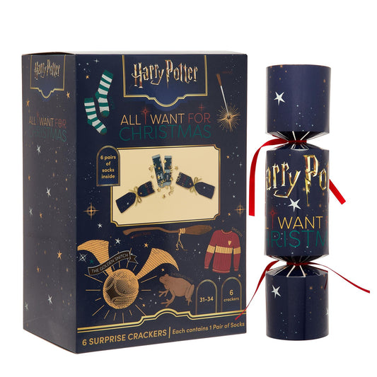 Harry Potter Christmas Cracker Socks - Pack of 6