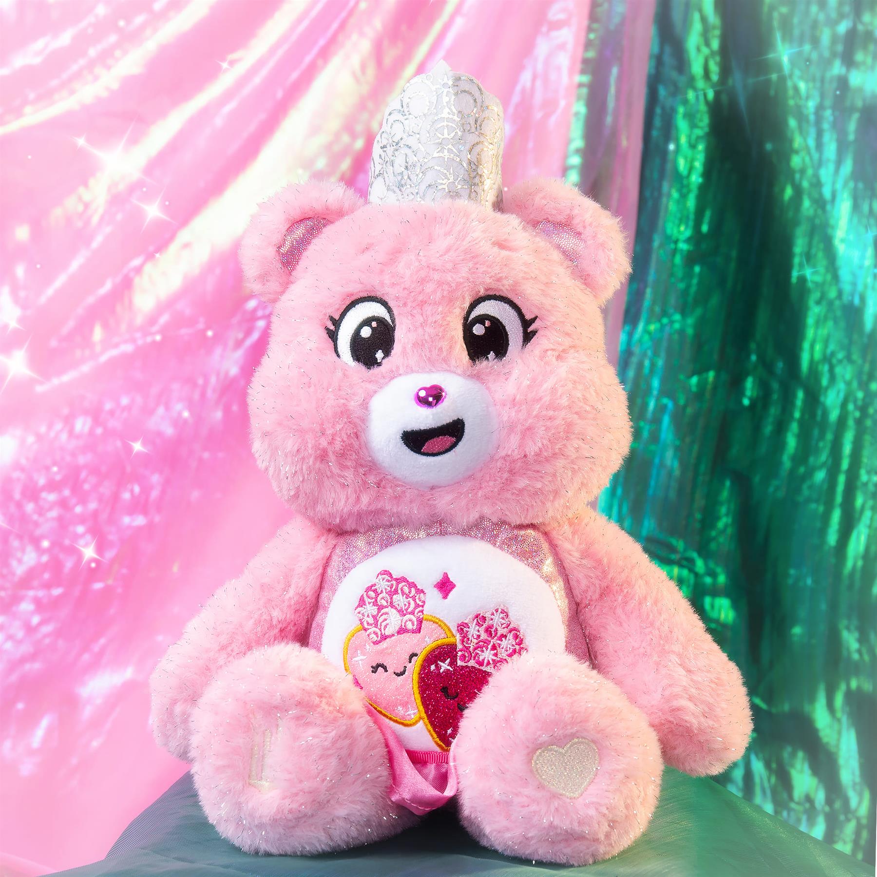 Care Bears - Wicked Movie Plush - Love-a-Lot Bear as Glinda & Good Luck Bear as Elphaba