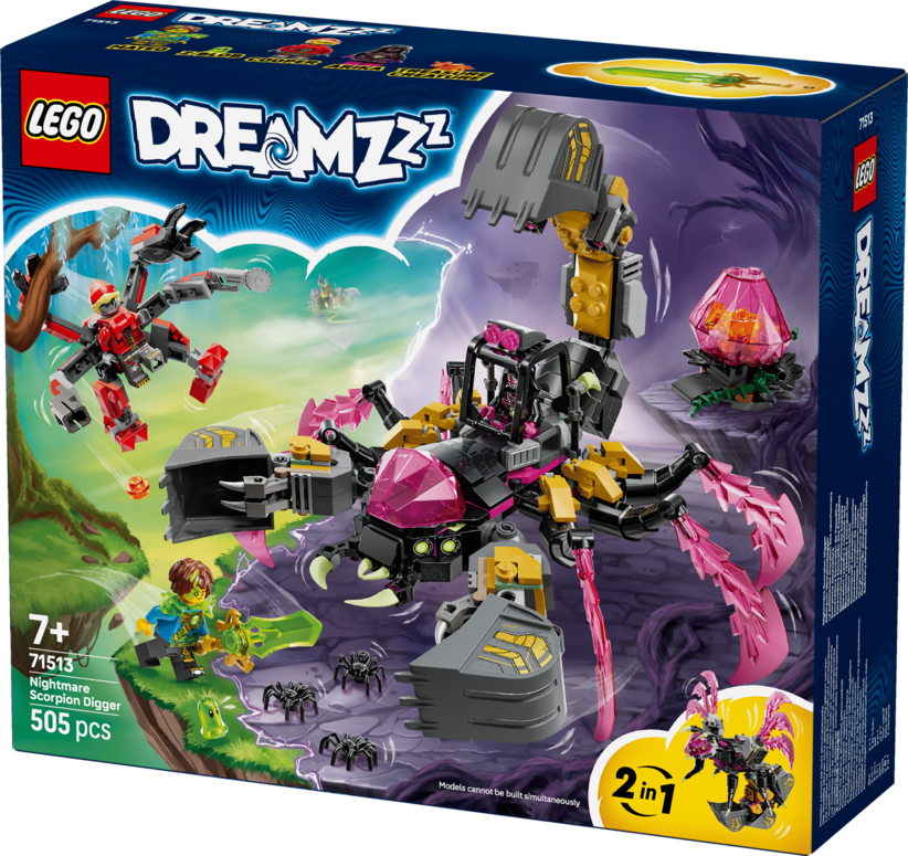 LEGO DREAMZzz 2in1 Nightmare Scorpion Digger 71513