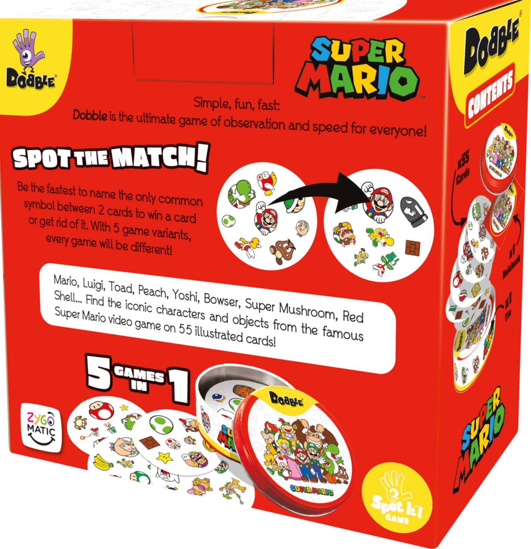 Dobble Super Mario Family Card Game