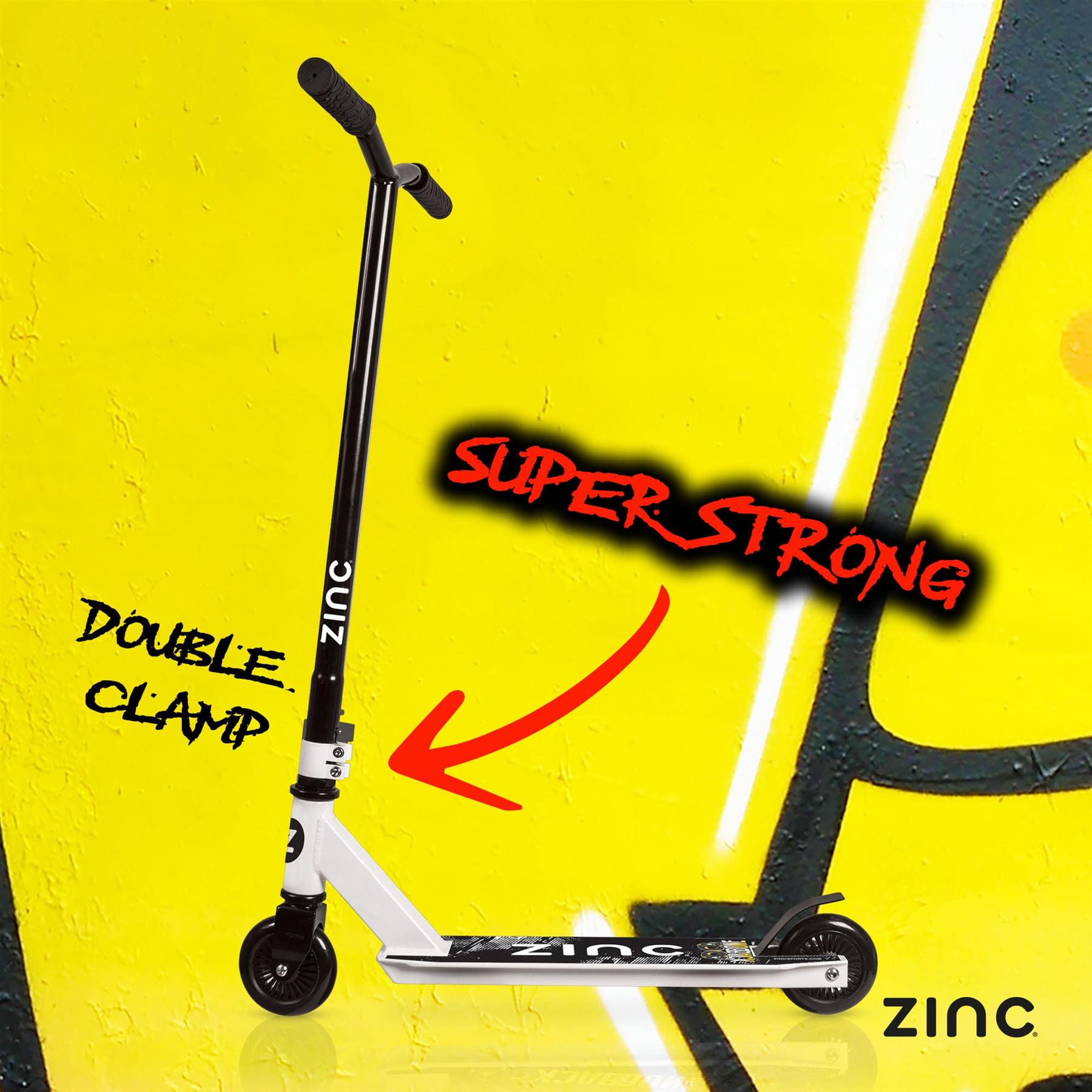 Zinc Backbone Stunt Scooter White
