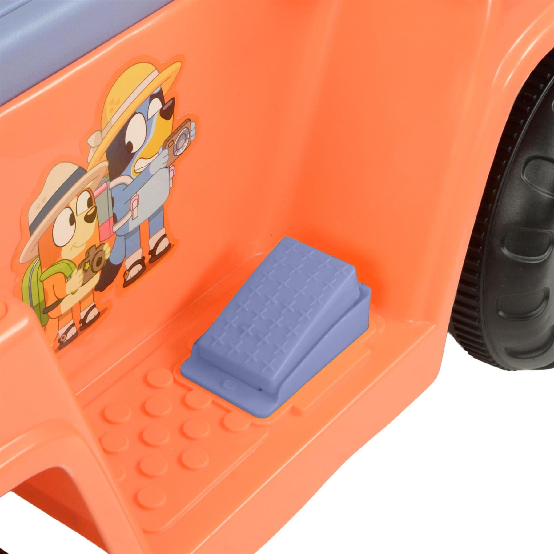 Bluey 6V Electric Ride On Car For Kids - 4x4, 2.5 Km/h, With Sounds & Horn (Ages 3+)