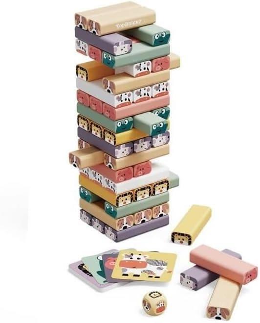 Topbright Wooden Woodble Tower Set