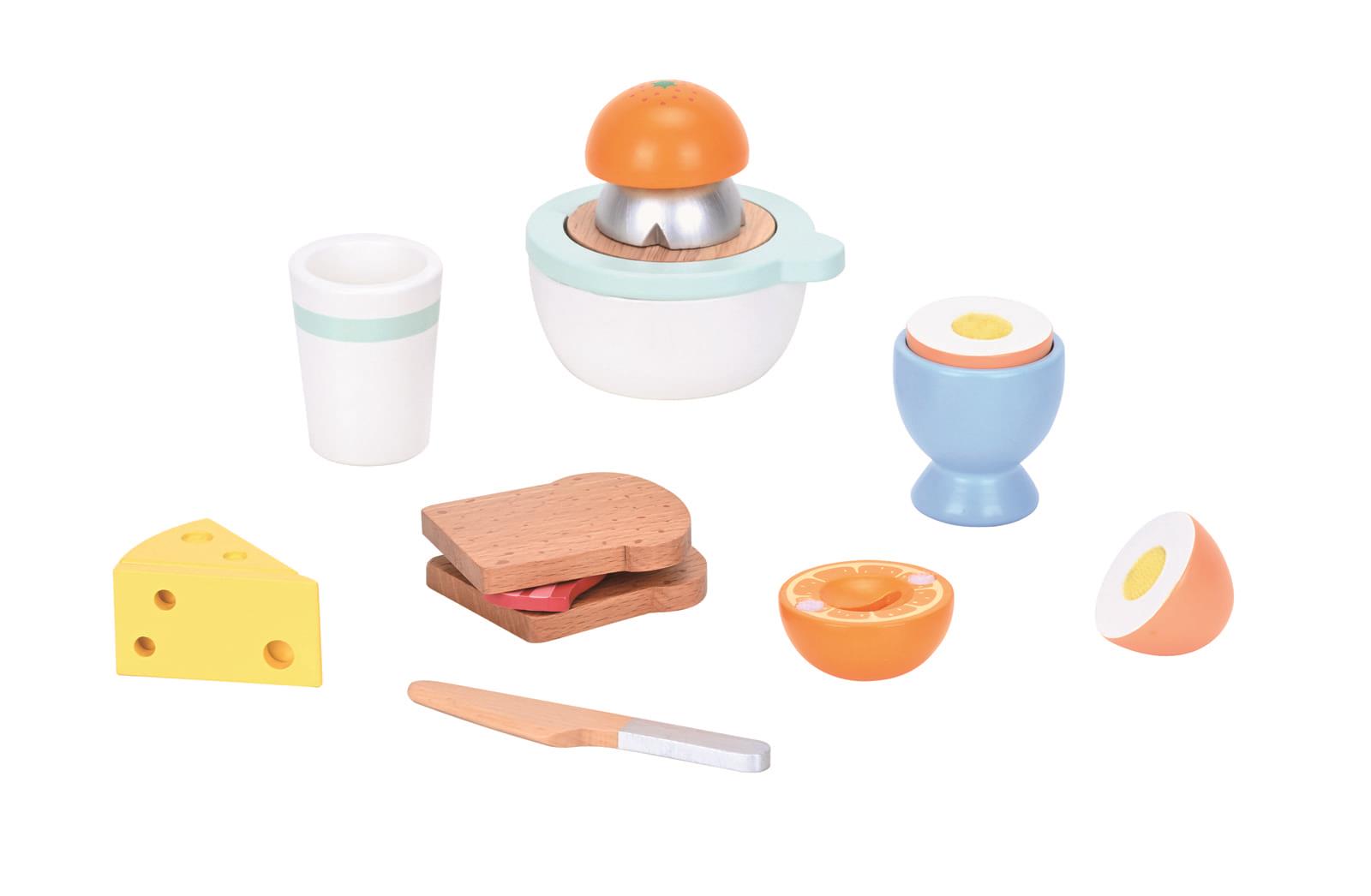 Lelin  Wooden Breakfast Play Set with Juicer