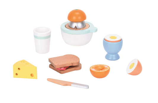 Lelin  Wooden Breakfast Play Set with Juicer