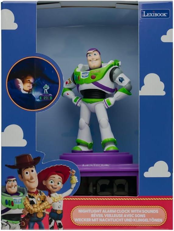 Toy Story 5 Buzz Night Light Alarm Clock with Sounds