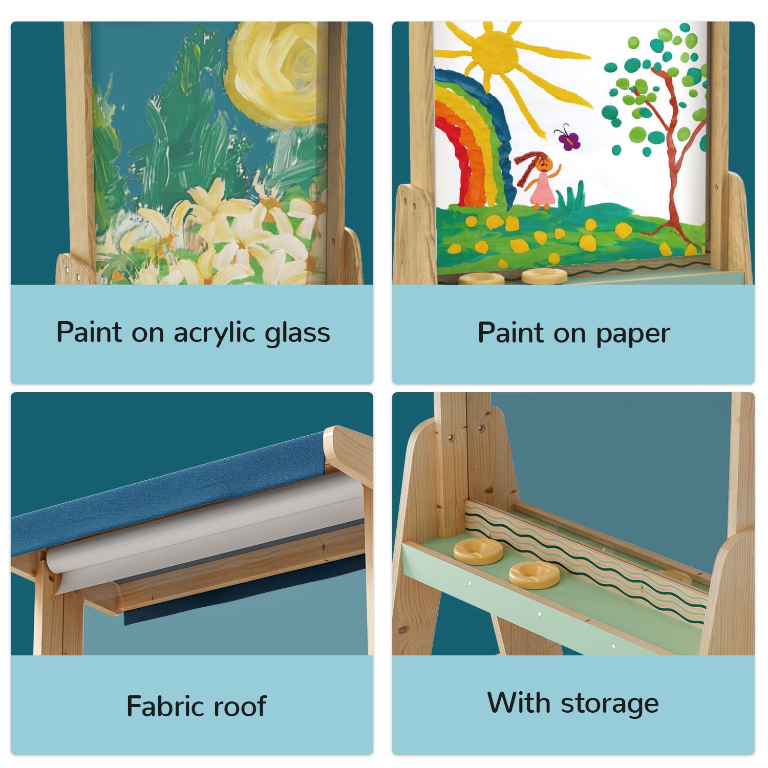 Topbright Wooden Outdoor Art Easel