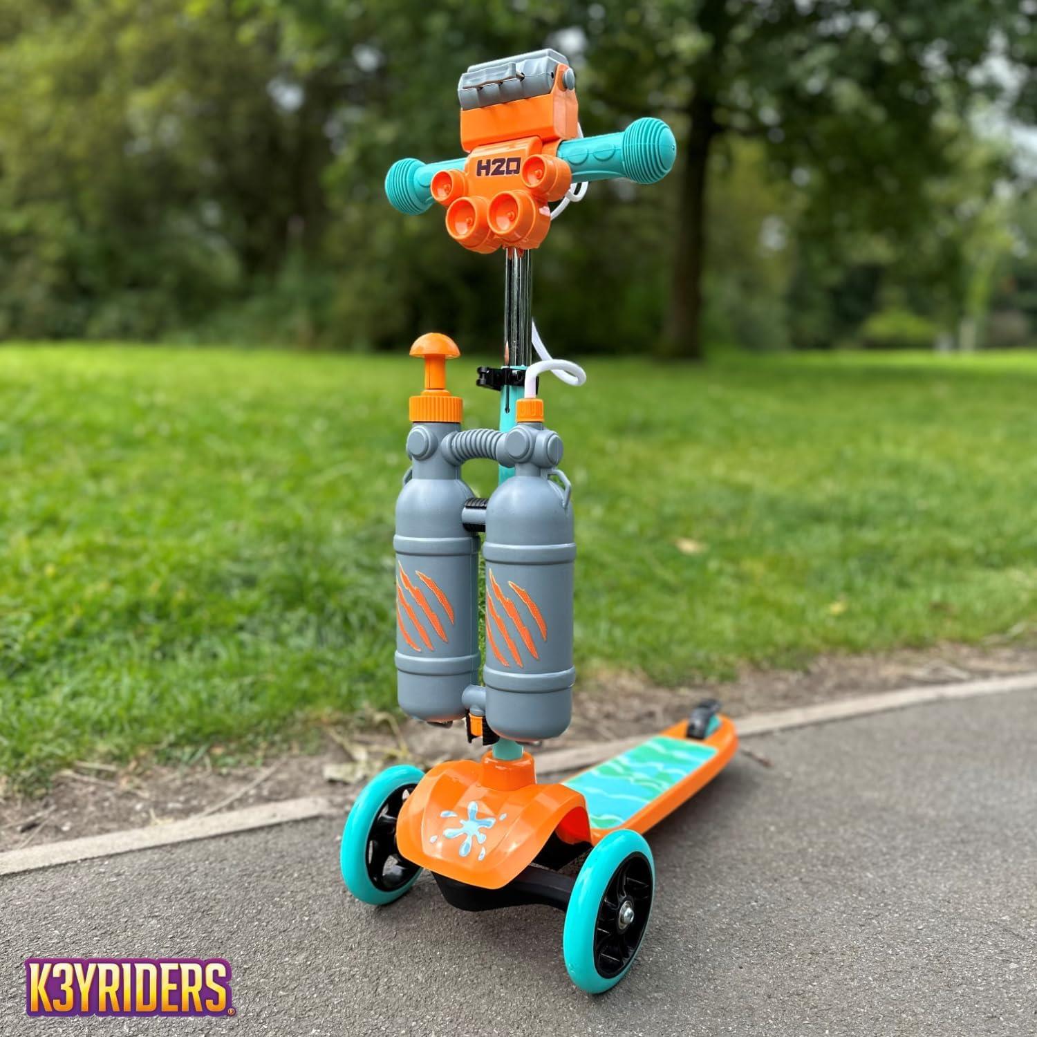 K3yriders 3-Wheel Kids Scooter with Water Blaster