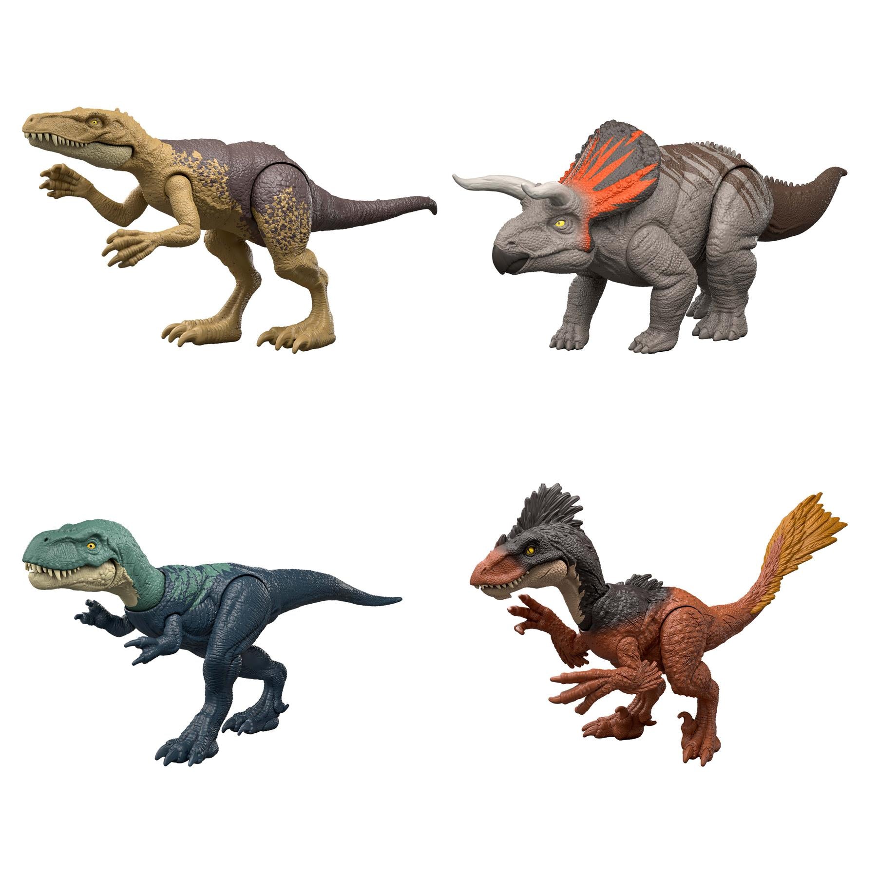 Jurassic World Rebirth Strike Attack Dinosaur Toy - Nanotyrannus