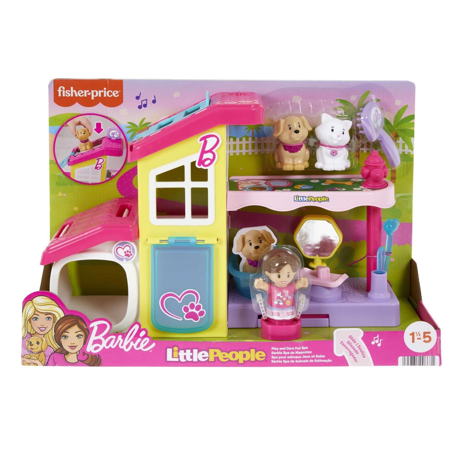 Fisher-Price Little People Barbie Play & Care Pet Spa Playset