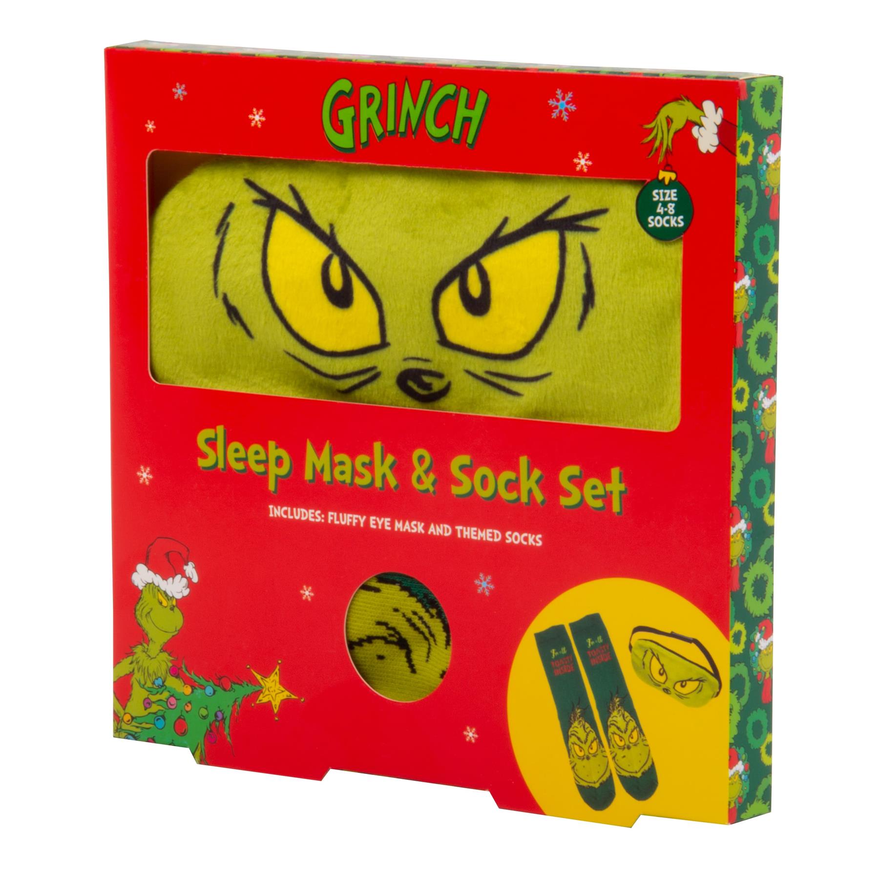 The Grinch Sleep Mask & Sock Set