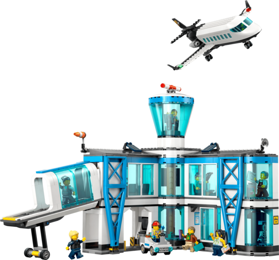 LEGO City Airport with Airplane Toy Model Kit 60502