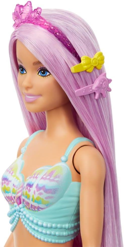 Barbie Mermaid Doll with 7-Inch-Long Pink Fantasy Hair