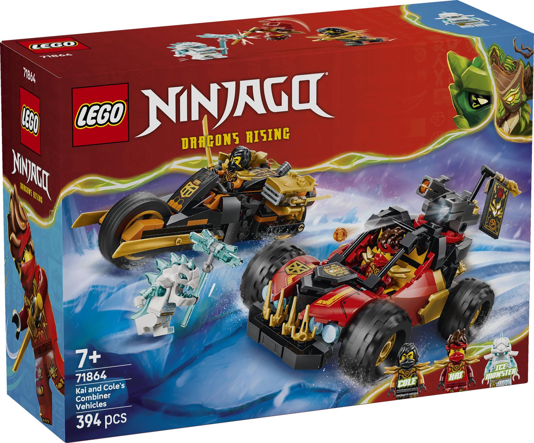 LEGO Ninjago Kai and Cole's Combiner Vehicles 71864