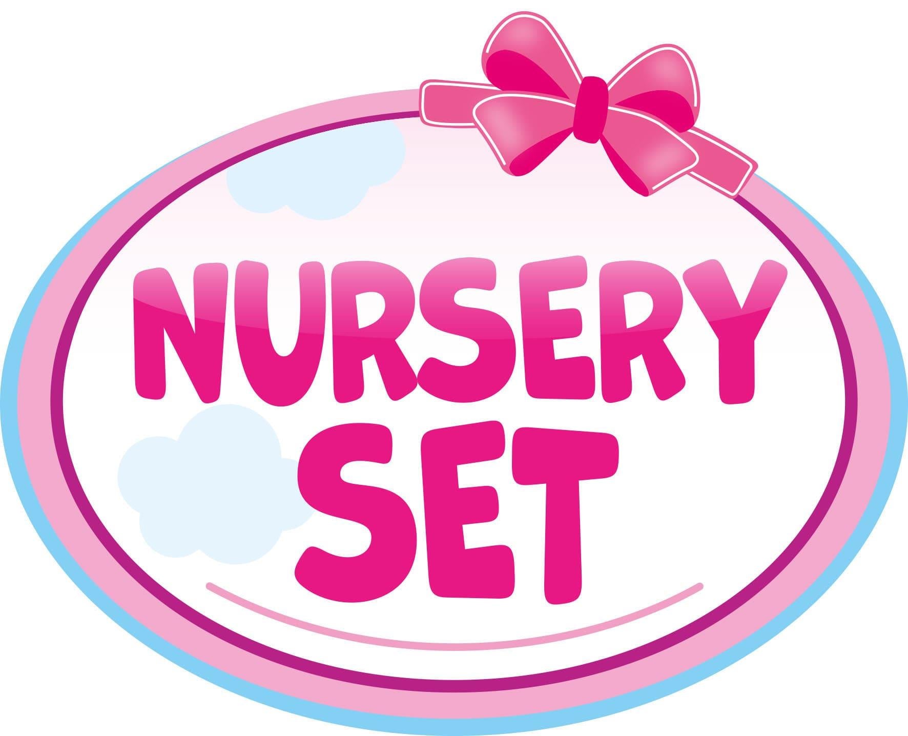 Bayer Doll Nursery Bag Set Pink with Stars