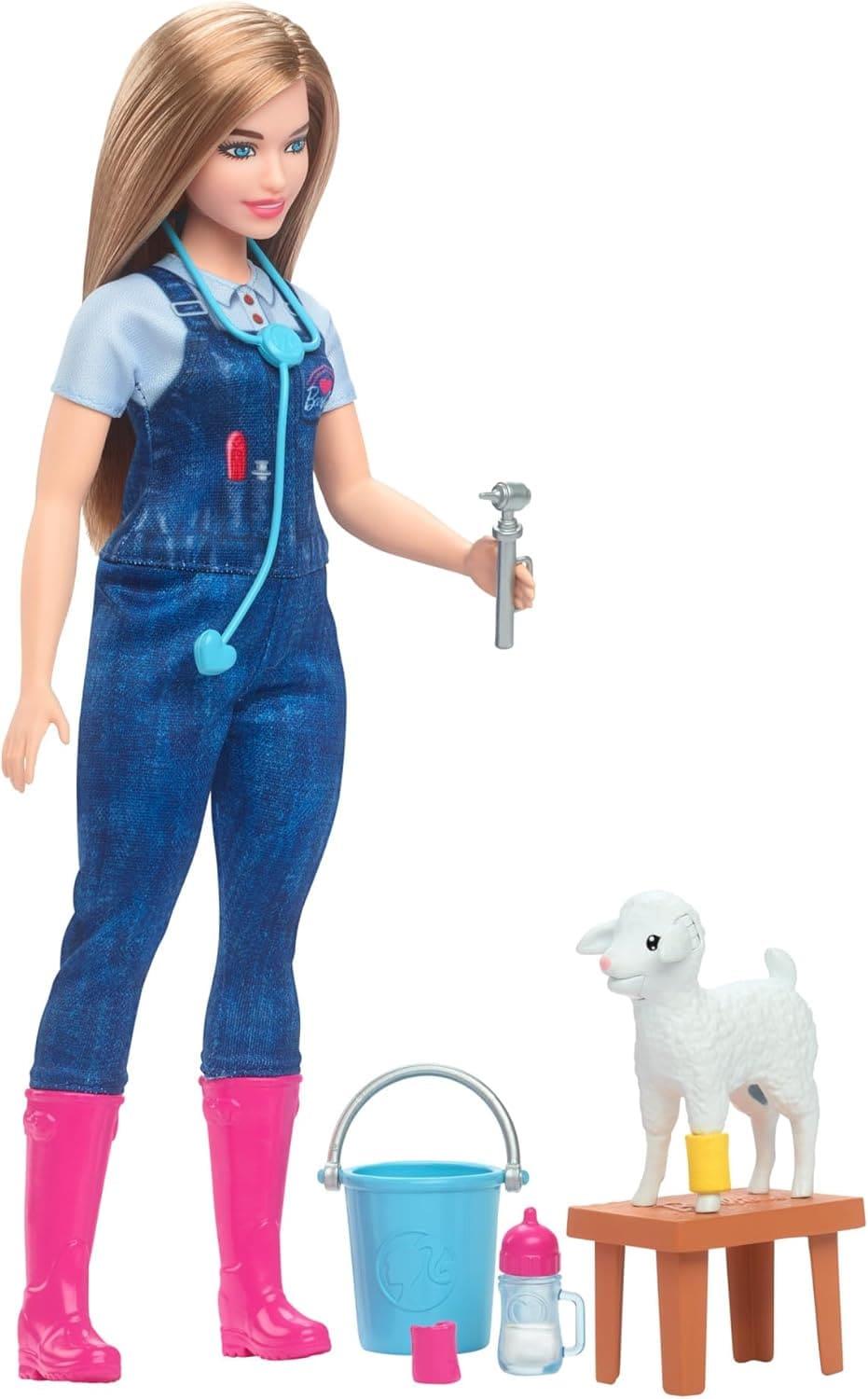 Barbie Farm Veterinarian Doll Playset