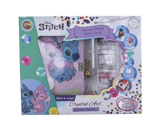 Disney Stitch & Angel Crystal Art Secret Diary