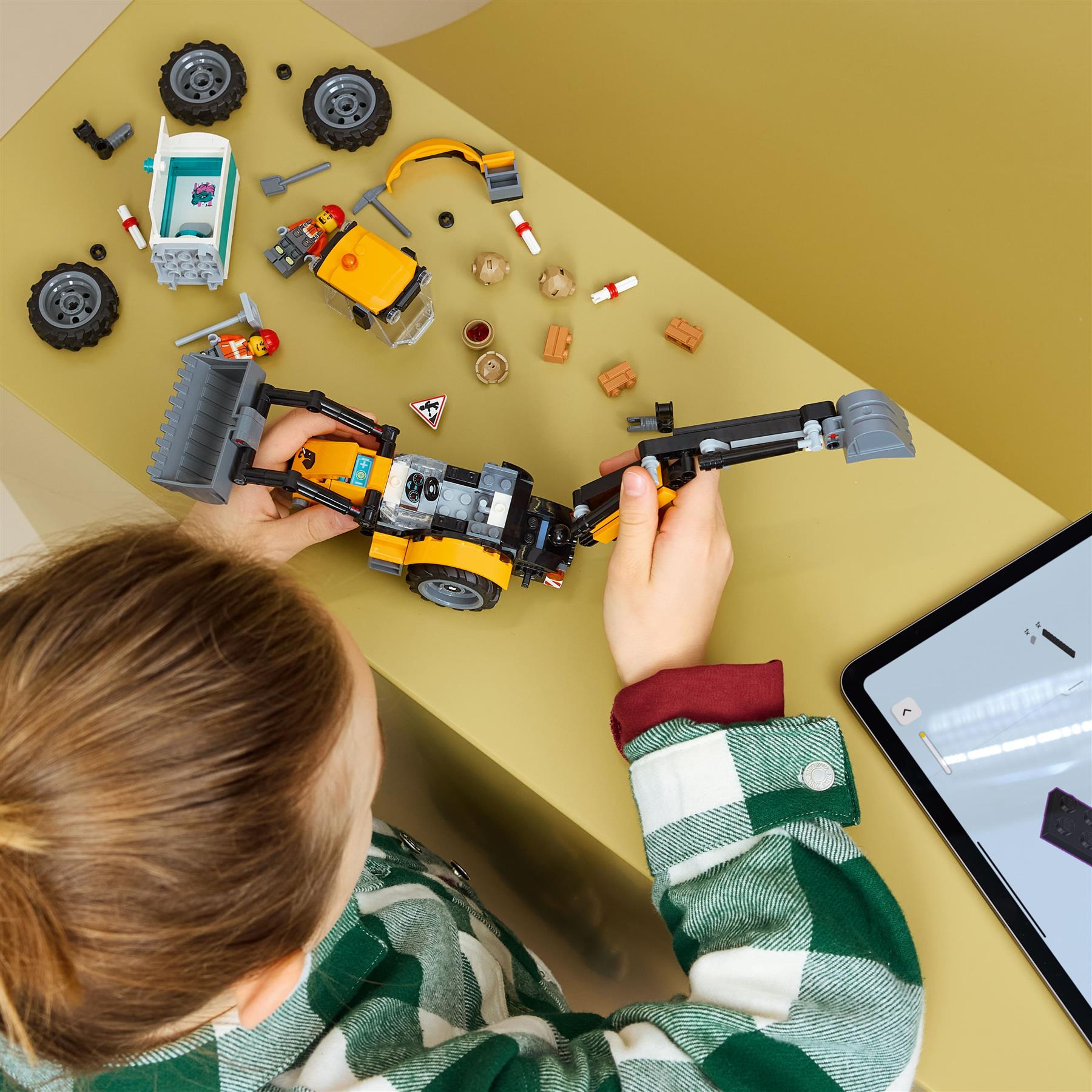 LEGO City Yellow Backhoe Loader 60480
