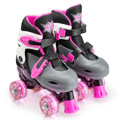 Xootz Quad Led Pink Skates - Medium