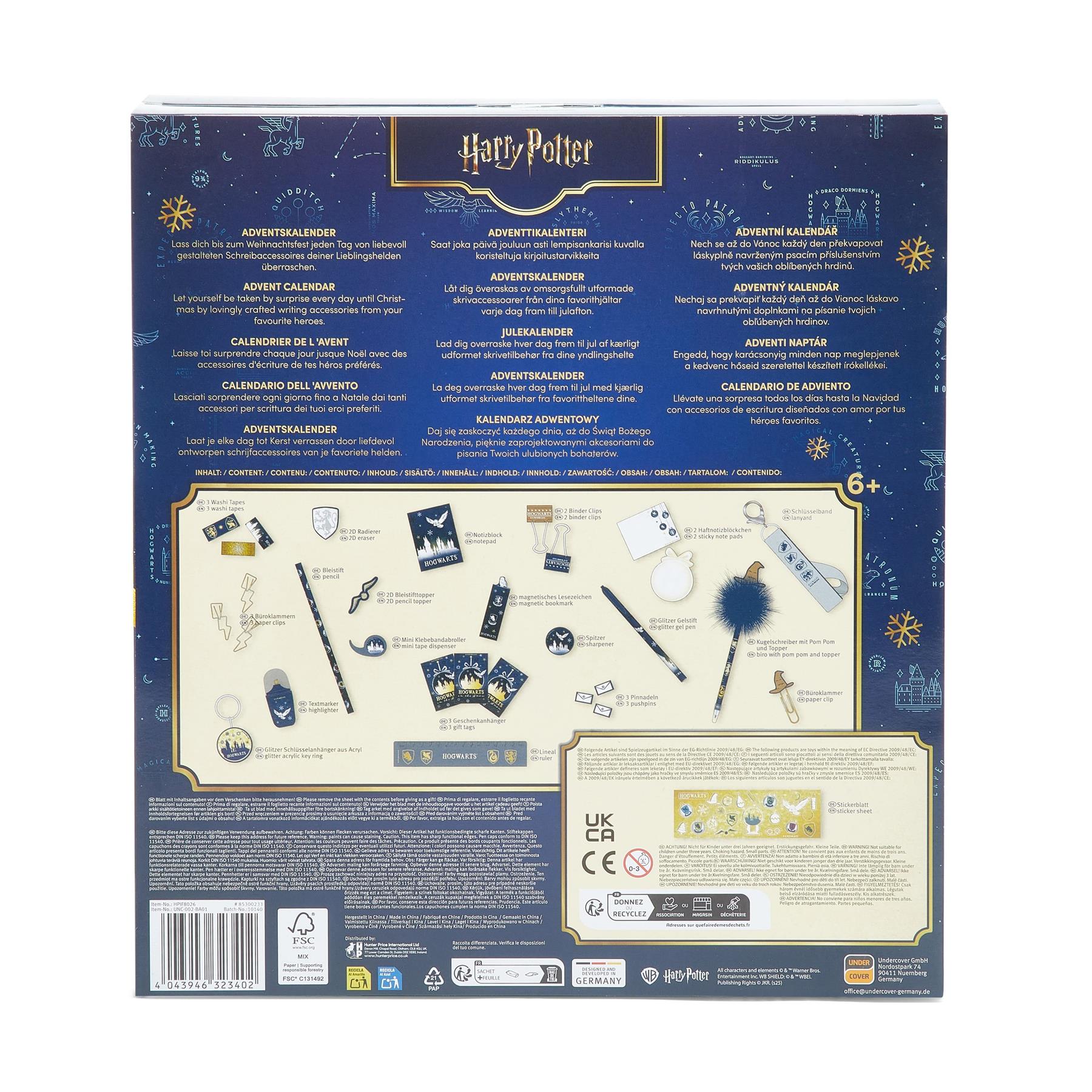 Harry Potter 24-Day Stationary Advent Calendar