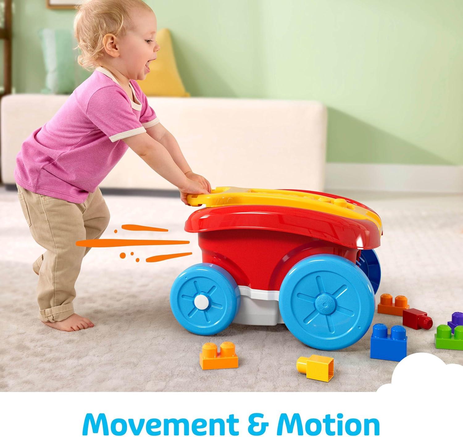 Mega Bloks Block Scooping Pull Wagon