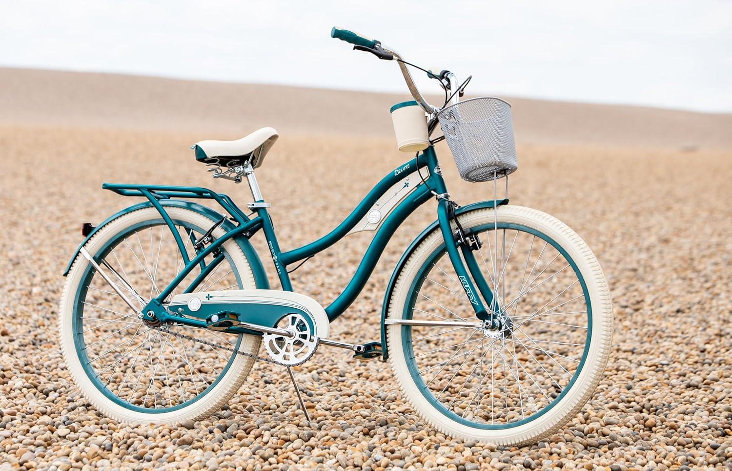 Huffy Deluxe 26 Inch Cruiser Hybrid City Bike - Teal