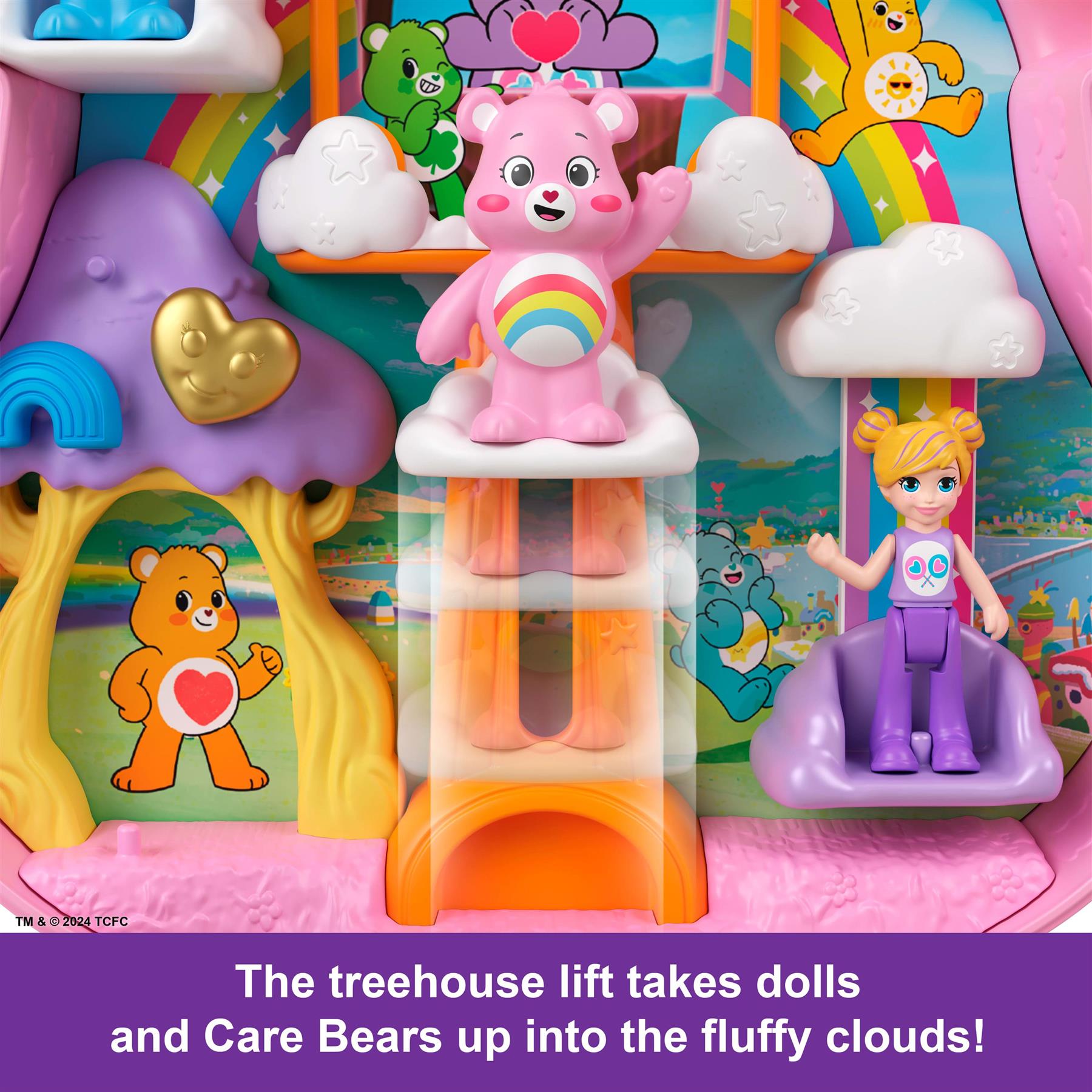 Polly Pocket x Care Bears Dolls & Playset