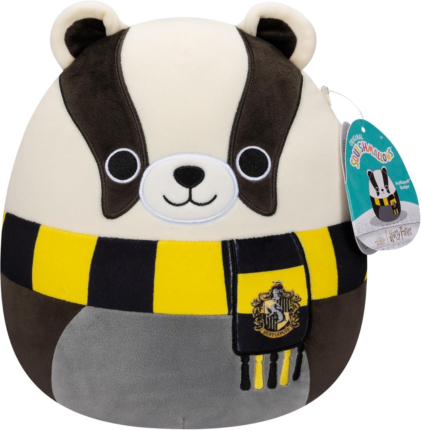 Squishmallows Original 10 Inch Harry Potter Hufflepuff Badger Plush