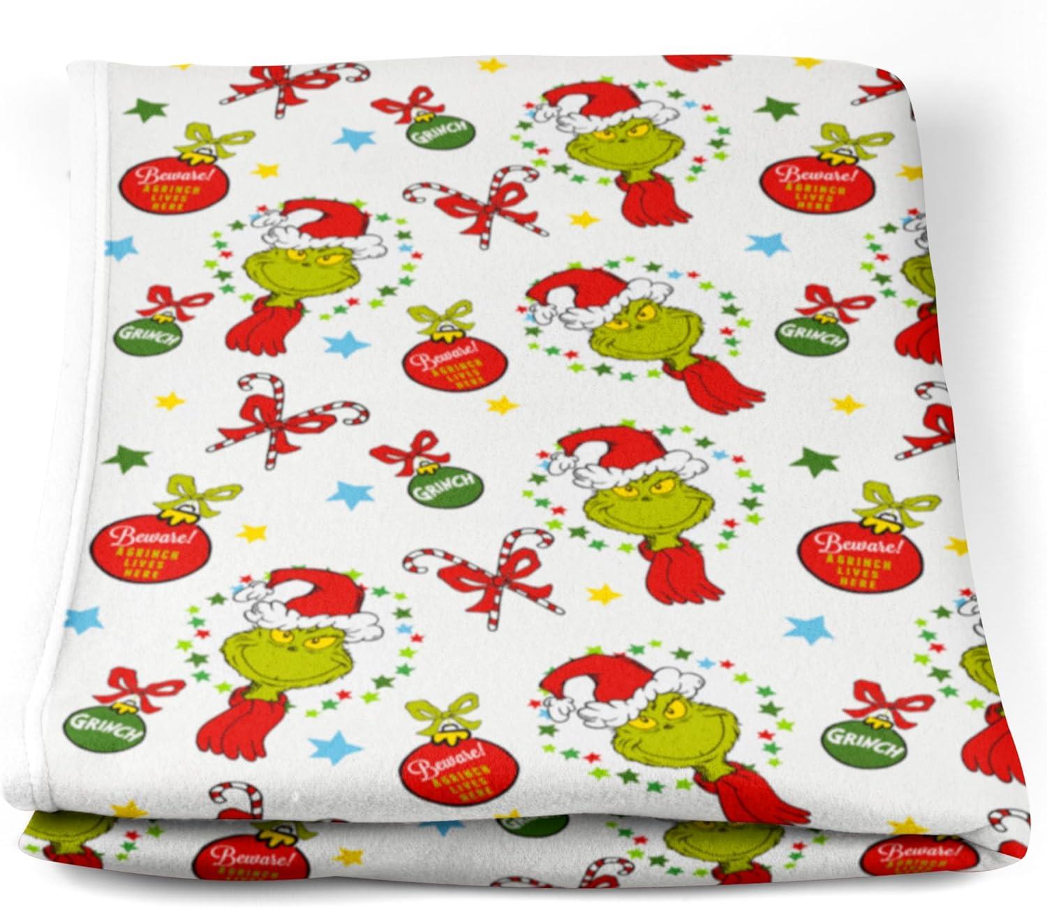 The Grinch Coral Fleece Blanket