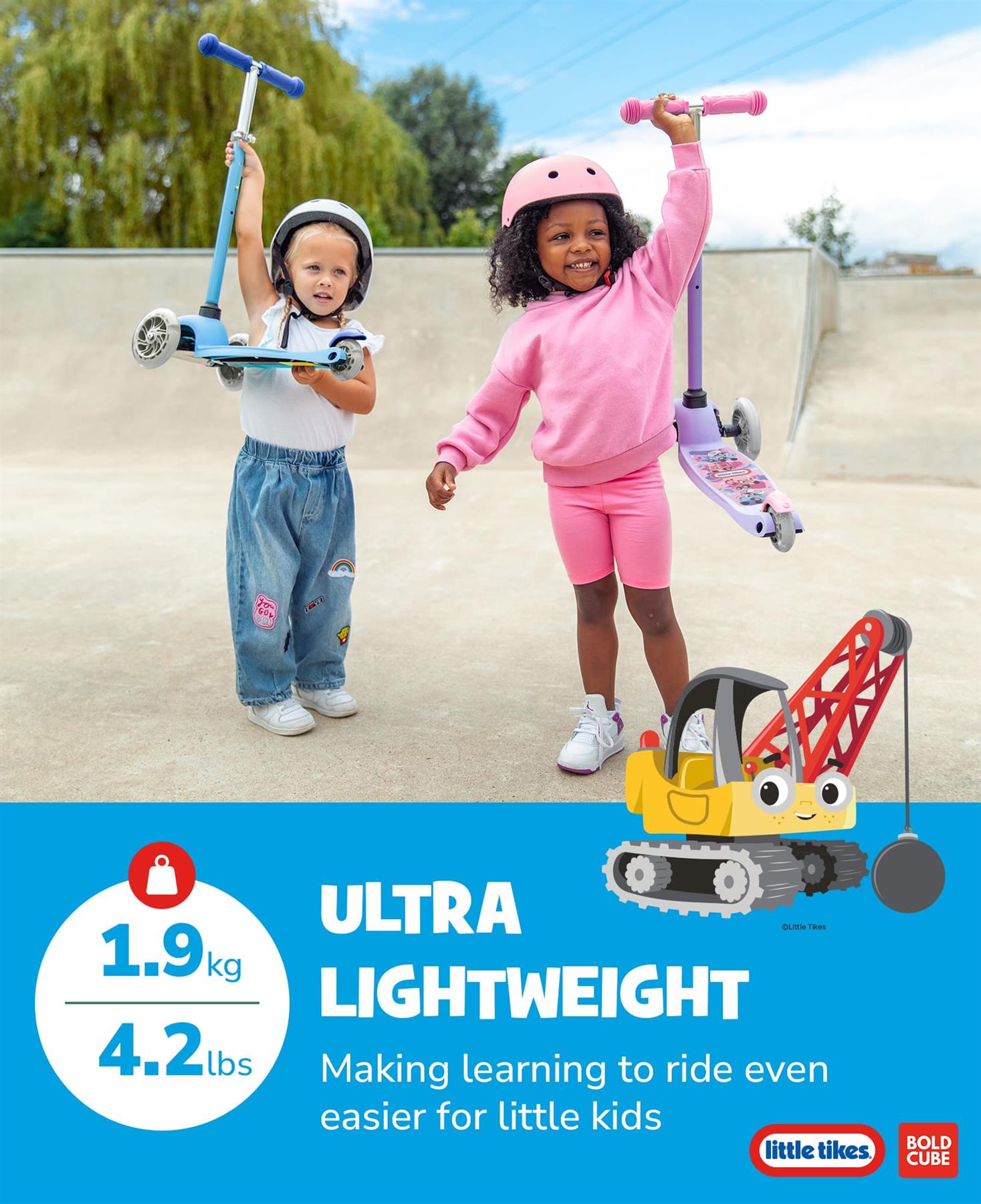Little Tikes Kids 3 Wheel Scooter - Blue