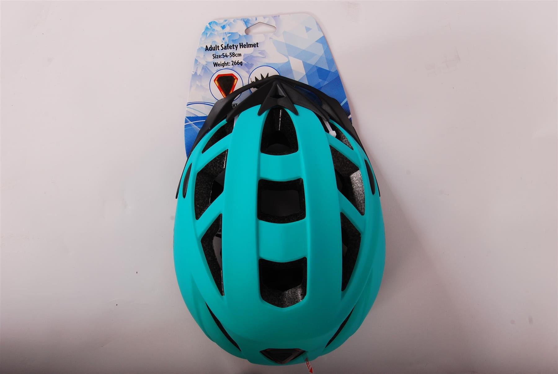 Volare 54-58 cm Bicycle Helmet - Green with LED Light