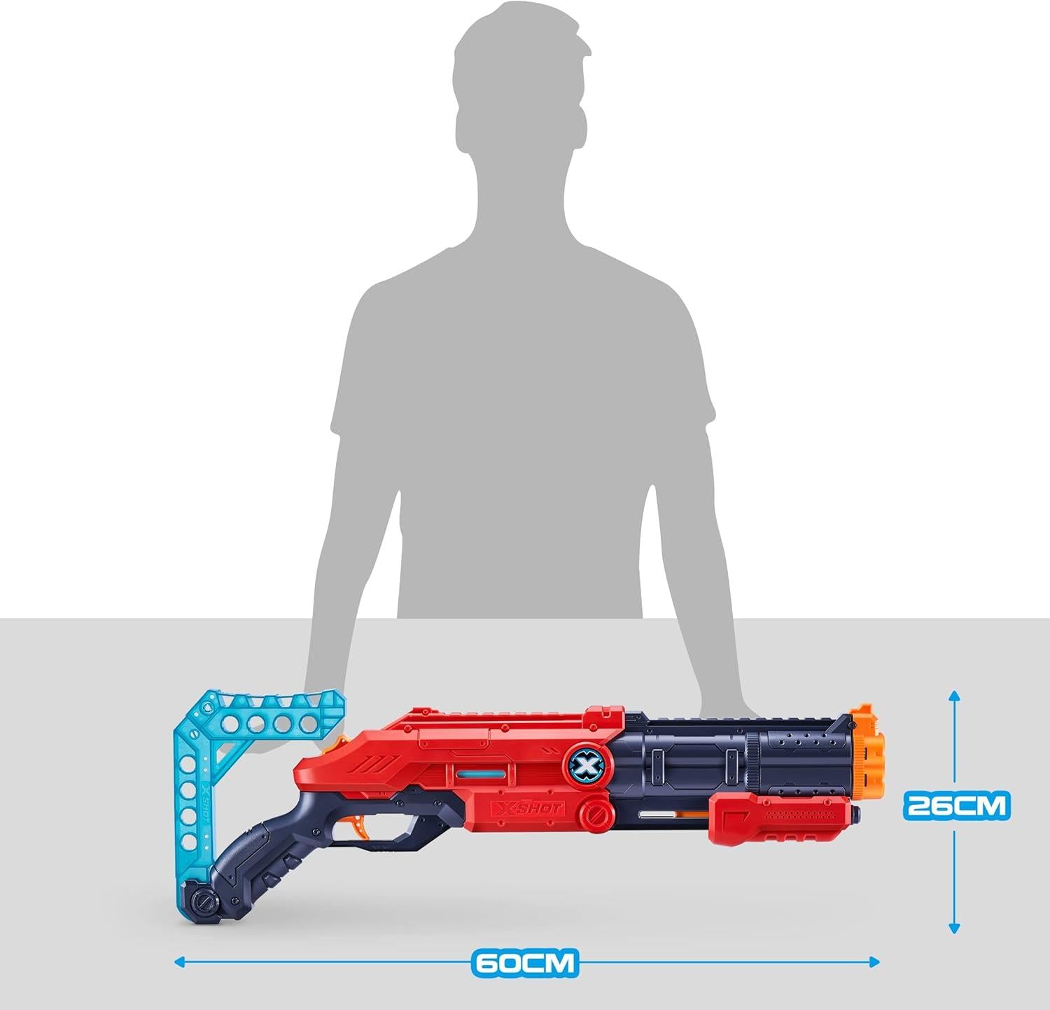 Zuru X-Shot Vigilante Dart Blaster with 4 Cans & 12 Darts