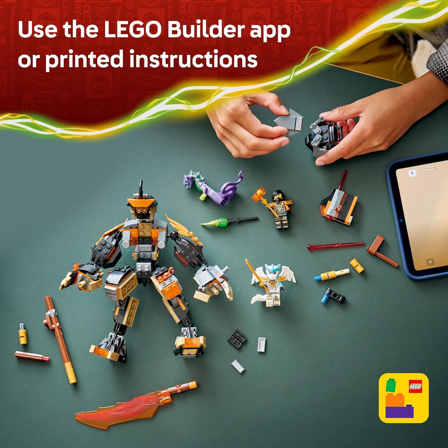 LEGO Ninjago Dragons Rising Cole's Mission Mech & Dragon Zane 71854