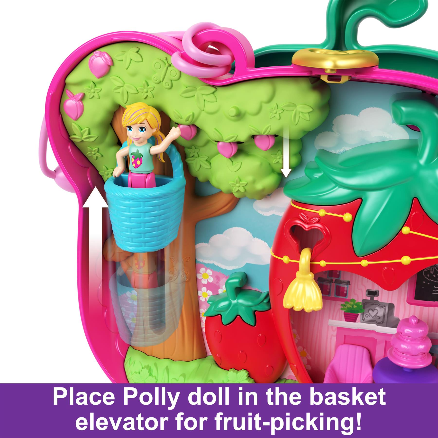 Polly Pocket Strawberry Bear Compact