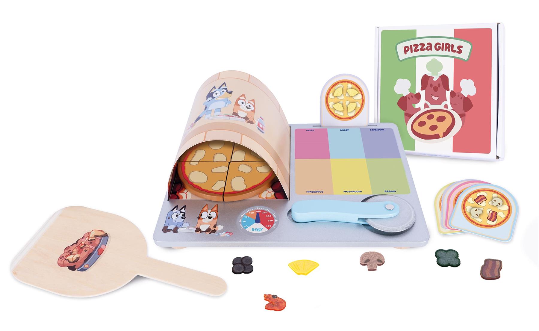 Bluey Wooden Pizza Girls Set