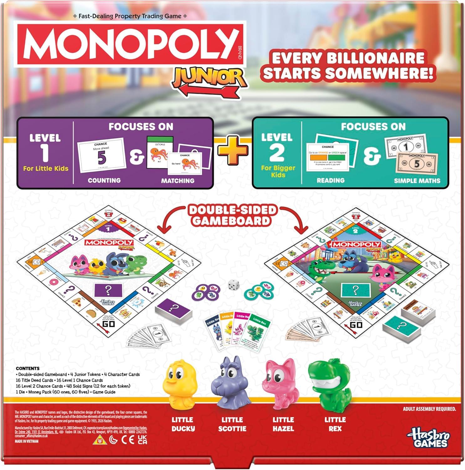 Monopoly Junior Board Game 2026 Edition