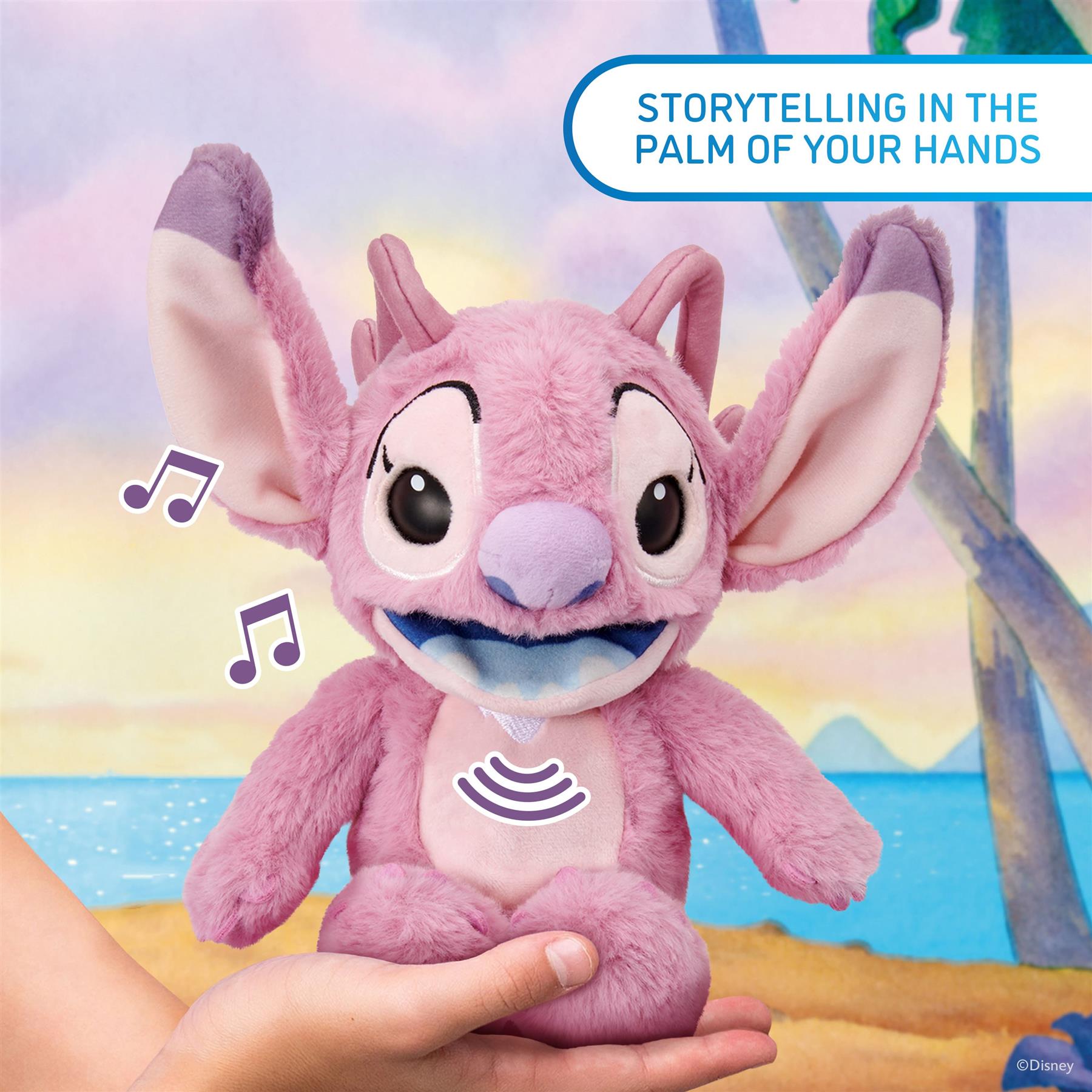 Disney Stitch Angel Palm Puppetronic Plush